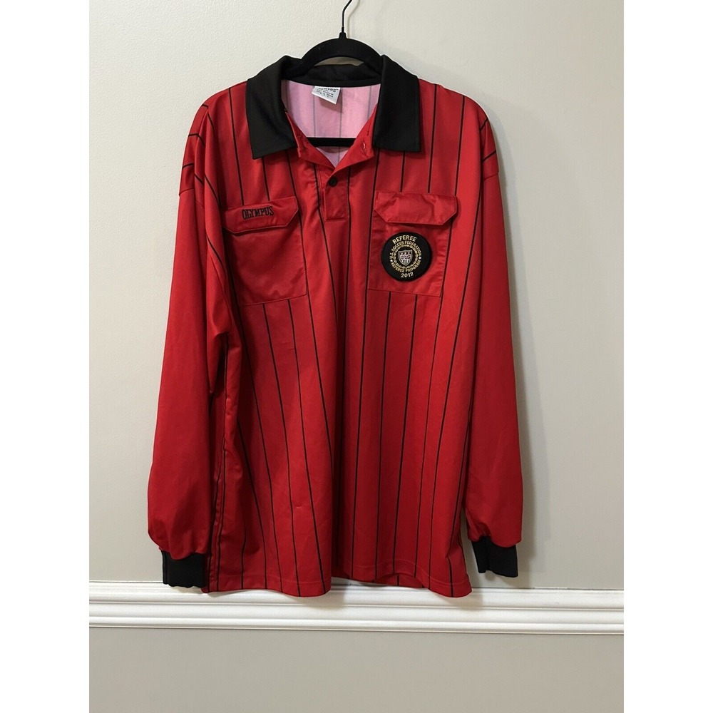Olympus Red Referee Umpire Shirt Mens‎ Size XXL